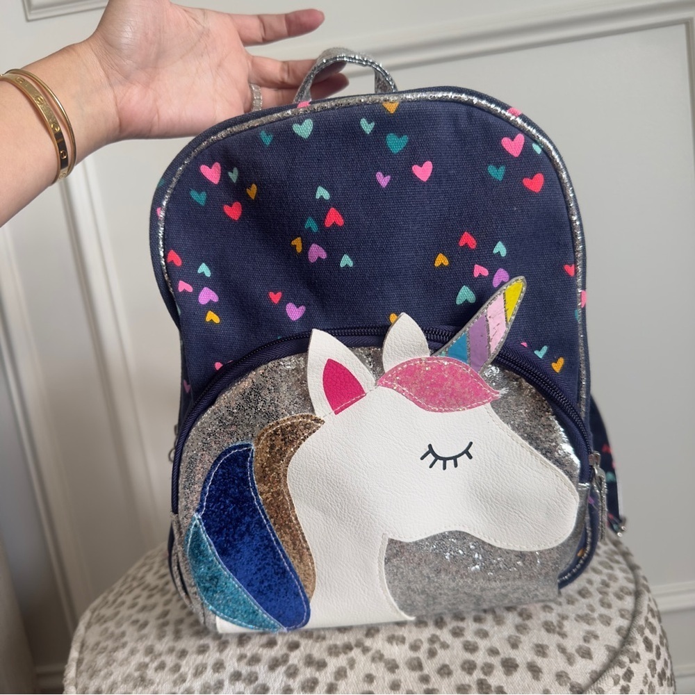 Unicorn Pocket Printed Backpack